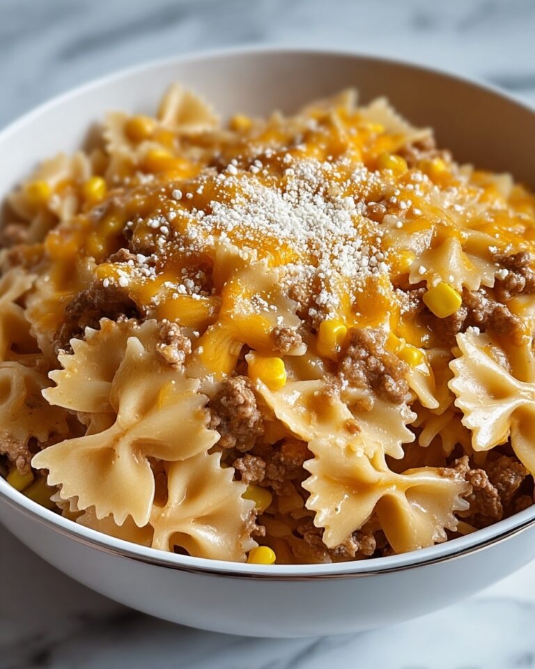 Creamy Ranch Beef and Sweet Corn Bowtie Casserole Recipe