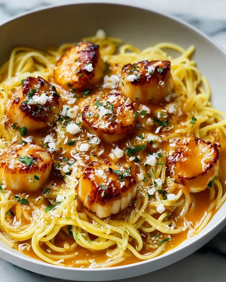 Garlic Butter Chicken Bites with Creamy Parmesan Pasta Recipe