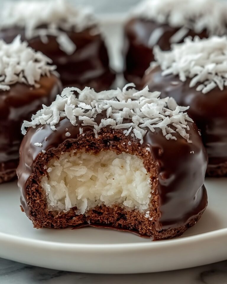 Coconut Domes with Chocolate Spread Recipe
