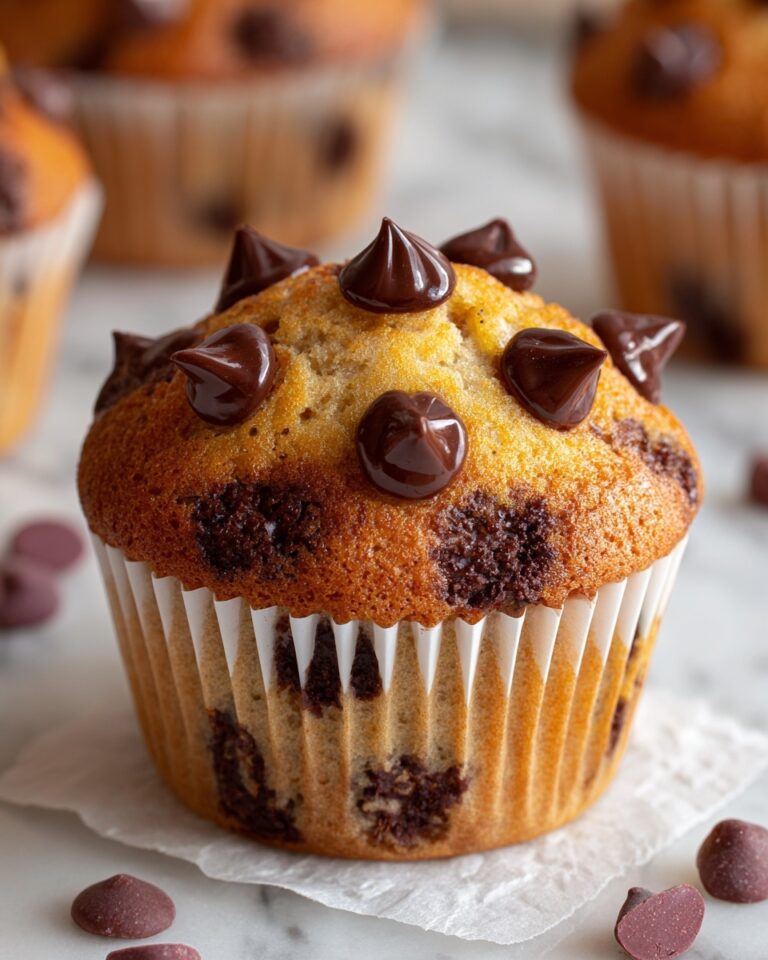 Bakery-Style Chocolate Chip Muffins Recipe