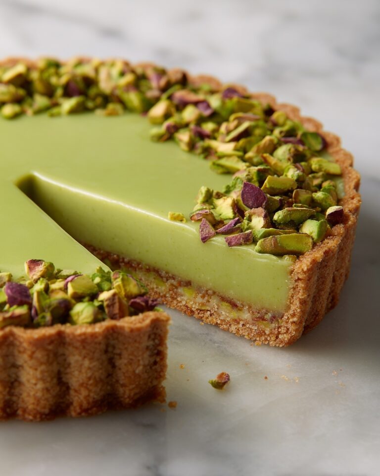 Pistachio Tart with Creamy Pistachio Paste Recipe