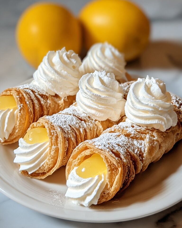 Zesty Lemon Meringue Pie Cannolis Recipe